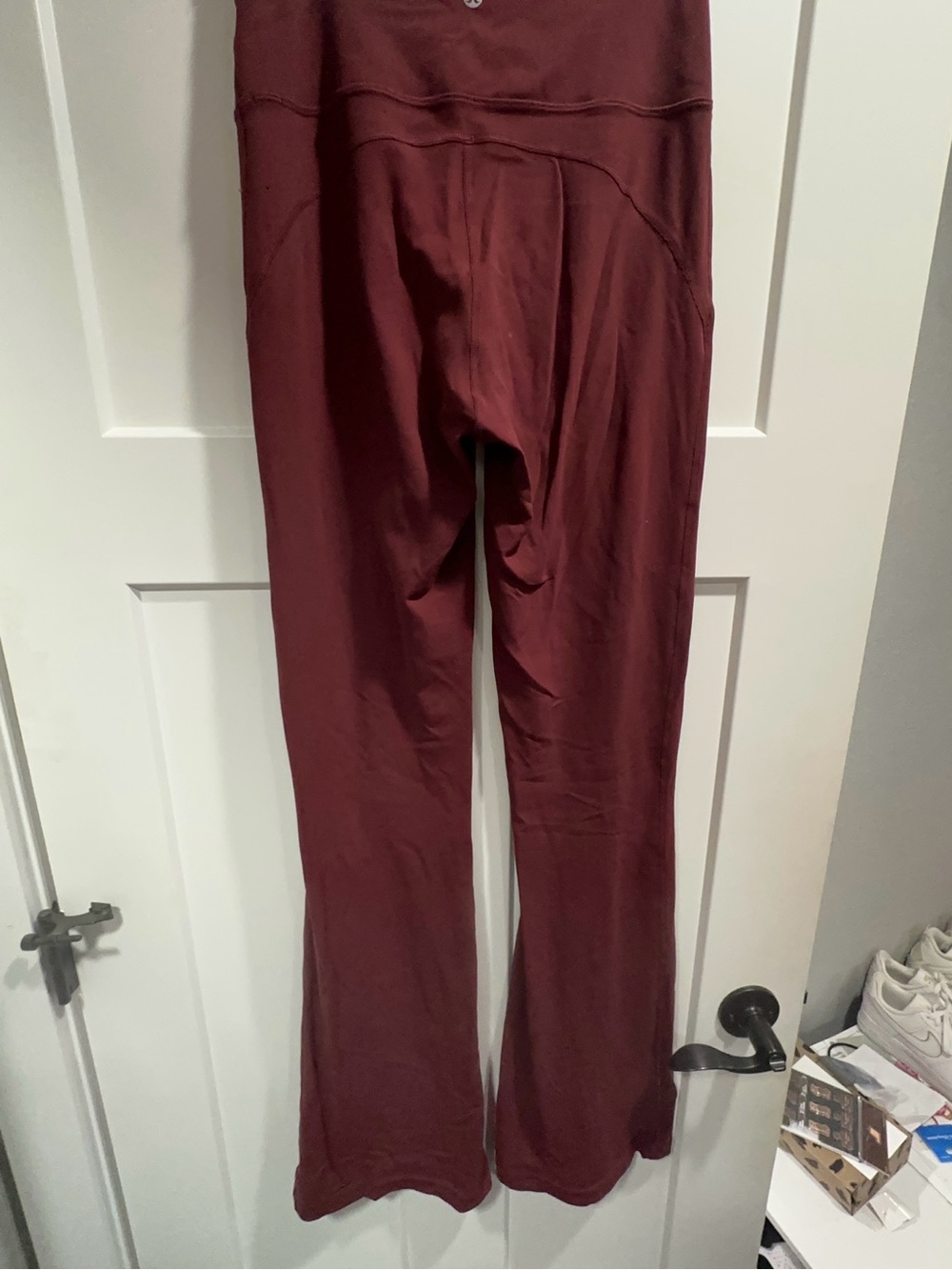 Lululemon Maroon Yoga Flare Leggings